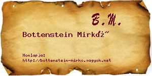Bottenstein Mirkó névjegykártya