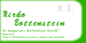mirko bottenstein business card